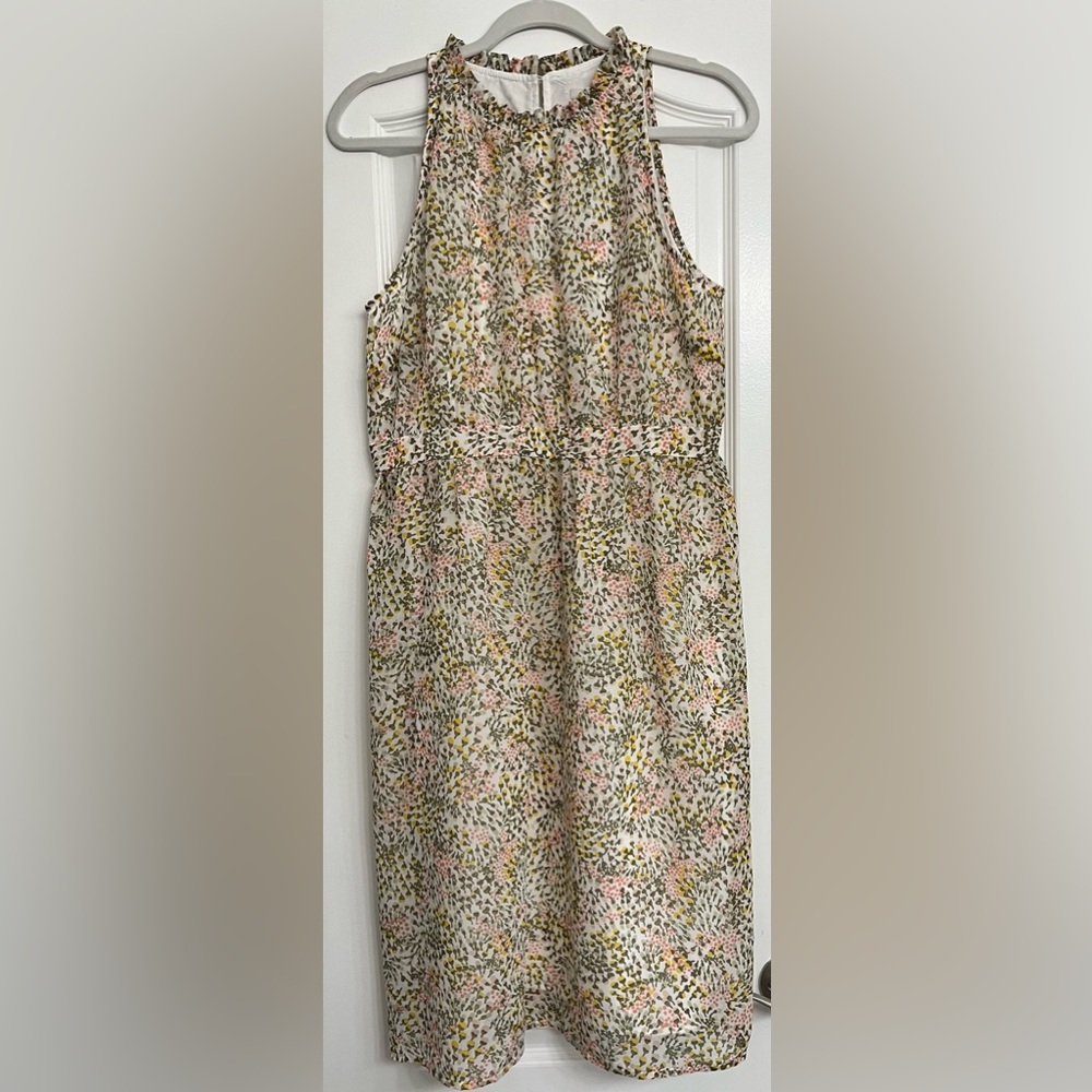 LOFT outlet size 8P sleeveless spring floral dress NWT